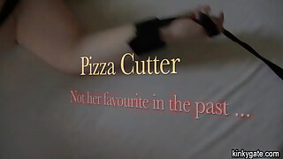 Slave Eva's plump face gets covered in cum