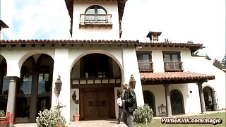 Busty criminal bound and rough fucked