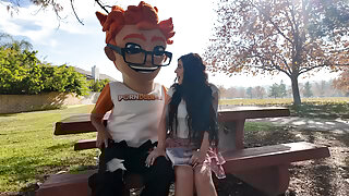 The Porn Dude Nails Theodora Day in Deepthroat and Doggystyle Mastery!