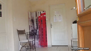 Busty French housewife Lucie Luke anal fucked in the garden