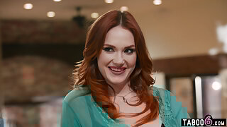 Cucking his mature MILF stepmom Siri Dahl in front of her boyfriend