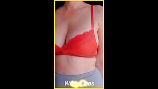 Wifeys red lingerie is perfect