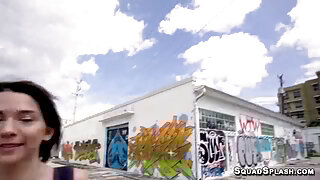 Riley Jean sucking and banging huge dick