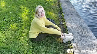 Blonde in the park wanted fresh cock