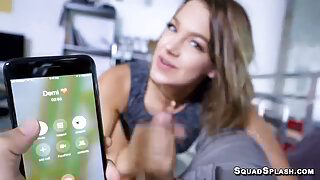 Evelin and Demi gives amazing blowjob