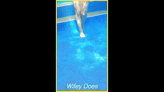 Wifey in the pool hot bikini