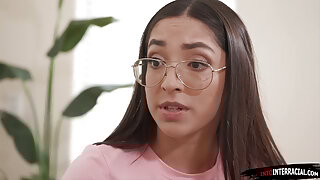 Super sexy latina Madison Wilde gets a bbc deep in her pussy