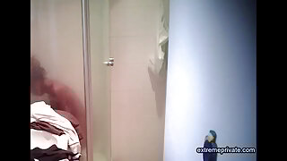 Busty stepdaughter, hairy twat