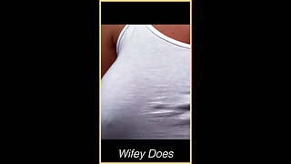 WIFE exhibitionist loves to flash her tits compilation